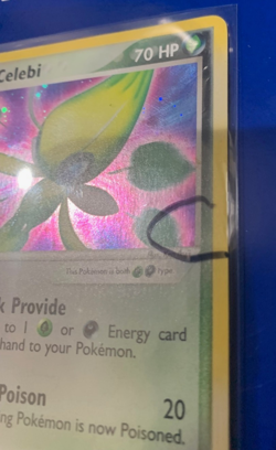 Pokemon Dark Celebi 4/101 EX Hidden Legends Holo Rare HP DAMAGED - Image 2