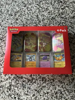 Pokemon 4 Mini Tins + 4 Promo Cards Bundle 1- 151 SAMS CLUB EXCLUSIVE Brand New - Image 1