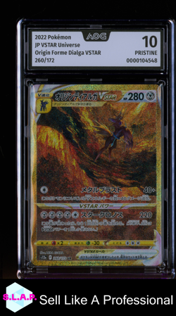 ORIGIN FORME DIALGA VSTAR POKEMON 2022 260/172 VSTAR UNIVERSE AOG 10 - Image 1
