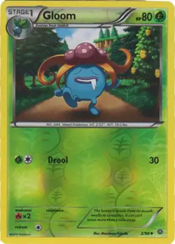 Pokemon XY Ancient Origins Gloom Reverse Holo 2/98 - Image 1