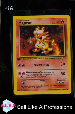 MAGMAR POKEMON NON HOLO 1ST EDITION BASE SET 36/102 1999 DEUTSCH - Image 1