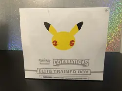 Pokemon 25th Anniversary Celebrations Elite Trainer Box Sealed TEAR ON FRONT 820650809439 - Image 1