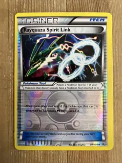 Rayquaza Spirit Link HOLO RARE 87/108 Pokemon XY Roaring Skies NM 2015 - Image 1