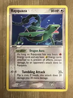 Pokemon TCG Rayquaza EX Deoxys 22/107 Regular Rare HP - Image 1