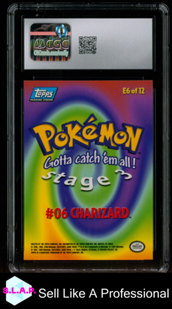 CHARIZARD POKEMON TOPPS E6/E12 1999 POKEMON THE FIRST MOVIE FIRST PRINT CGC 10 - Image 2
