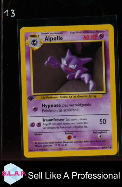 ALPOLLO POKEMON NON HOLO 1ST EDITION BASE SET 29/102 1999 DEUTSCH - Image 1