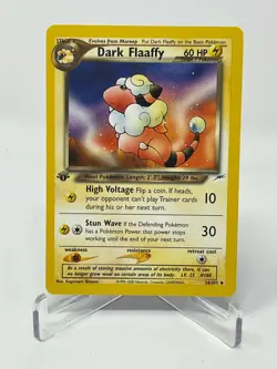 Pokemon Neo Destiny 1st Edition Dark Flaaffy 34/105 Non-Holo Pack Fresh - Image 1