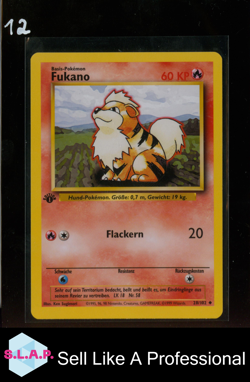 FUKANO POKEMON NON HOLO 1ST EDITION BASE SET 28/102 1999 DEUTSCH - Image 1