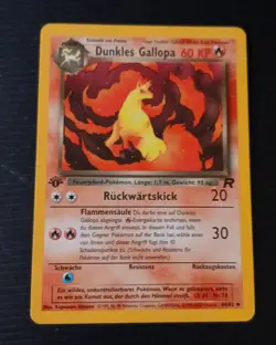Pokemon TCG Karte # Dunkles Gallopa # Team Rocket # 44/82 # 1 Edition # deutsch - Image 1