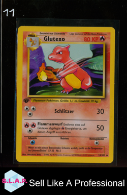 GLUTEXO POKEMON NON HOLO 1ST EDITION BASE SET 24/102 1999 DEUTSCH - Image 1