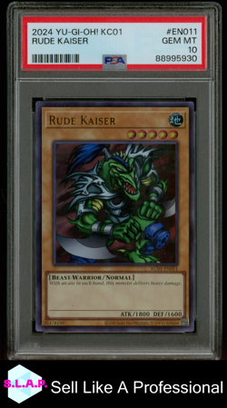 RUDE KAISER YUGIOH KC01-EN011 2024 KAIBA BRIEFCASE ULTRA RARE ENGLISH PSA 10 - Image 1