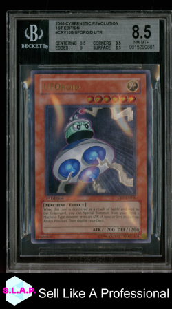 UFOROID YUGIOH CRV-EN010 2005 CYBERNETIC REVOLUTION 1ST ED ULTI RARE EN BGS 8.5 - Image 1