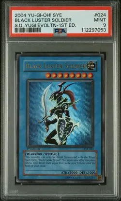 2004 YUGIOH SYE BLACK LUSTER SOLDIER S.D. YUGI EVOLUTION 1ST EDITION PSA 9 024 - Image 1