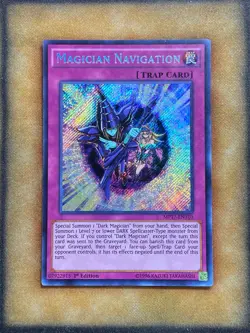 Yugioh Magician Navigation MP17-EN110 Secret Rare 1st Ed NM - Image 1