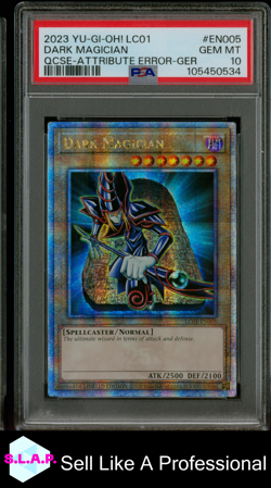 DARK MAGICIAN YUGIOH LC01-EN005 2023 LEG COLL 1 QUARTER CENTURY 1ST ED EN PSA 10 - Image 1