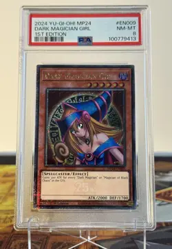 Yugioh Dark Magician Girl 1st Edition MP24-EN009 Quarter Century PSA 8 - Image 2