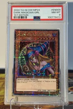 Yugioh Dark Magician Girl 1st Edition MP24-EN009 Quarter Century PSA 8 - Image 3