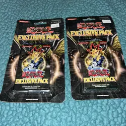 Qty 2 Yu Gi Oh Exclusive Pack Blister sealed Vintage - Image 1