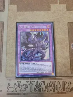 YUGIOH EVIL HERO MALICIOUS BANE BROL-EN069 SECRET 1ST ED NM - Image 1