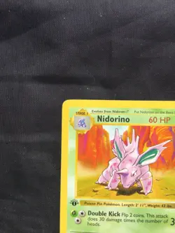 Pokemon Cards: Base Set 1st Edition Uncommon: Nidorino 37/102 - Image 2