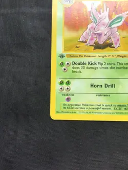 Pokemon Cards: Base Set 1st Edition Uncommon: Nidorino 37/102 - Image 5