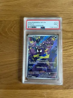 Gastly 177/162 PSA 9 Mint Pokemon Temporal Forces Illustration Rare Card - Image 1