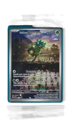 Teal Mask Ogerpon 123 Scarlet & Violet Black Star Promo Holo Sealed Pokemon Card - Image 1