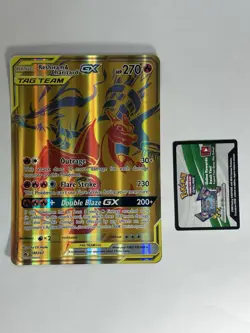 Reshiram & Charizard GX SM247 Black Star Promo Pokemon Card JUMBO - Image 3