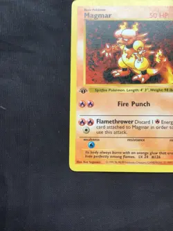 Pokemon Cards: Base Set 1st Edition Uncommon: Magmar 36/102 - Image 5