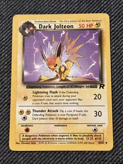 Pokemon Dark Jolteon TCG Team Rocket Card 38/82 Regular NM Condition - Image 1