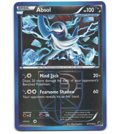 Pokemon 2013 Moderate Play Absol 67/116 Plasma Freeze REVERSE Card - Image 1