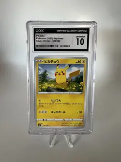 Pokemon Pikachu S6a 026/069 Card Japanese Eevee Heroes CGC 10 - Image 1