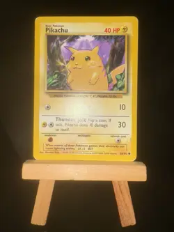 PIKACHU - 58/102 Base Set LP/MP WotC - Regular Common - Pokemon TCG Card - Image 4