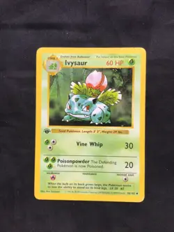 Pokemon Cards: Base Set 1st Edition Uncommon: Ivysaur 30/102 - Image 1