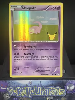 Pokemon Card Slowpoke 32/83 XY Generations 20th Anniversary Holo LP - Image 1