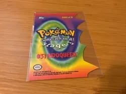 NEW 2000 TOPPS POKEMON DIECUT EV09 #31 NIDOQUEEN STAGE 3 CARD - Image 4