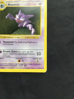 Pokemon Cards: Base Set 1st Edition Uncommon: Haunter 29/102 - Image 4