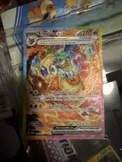 Pokemon TCG Flareon EX Prismatic Evolutions 146/131 Sir Illustration Rare Card - Image 1