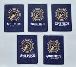 One Piece TCG 3rd Anniversary Treasure Campaign 5 Card Lot - Image 2