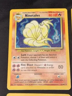 Vintage Holo Rare Pokemon Cards WOTC 1999 Base Set, Fossil, Jungle MP/HP Raichu - Image 2