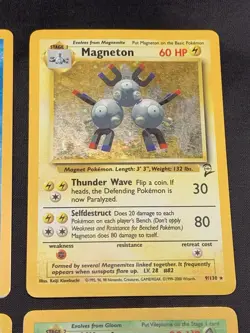 Vintage Holo Rare Pokemon Cards WOTC 1999 Base Set, Fossil, Jungle MP/HP Raichu - Image 4