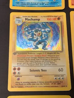 Vintage Pokemon Cards Rare Holo Lot WOTC MP/HP Hitmonlee, Hitmonchan, Machamp - Image 5