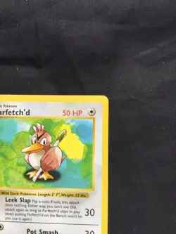 Pokemon Cards: Base Set 1st Edition Uncommon: Farfetch'd 27/102 - Image 3
