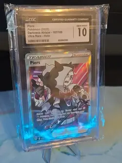 🔥 Piers 187/189 Holo Darkness Ablaze Ultra Rare Pokemon Card GEM MINT 10 2020 - Image 2
