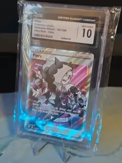 🔥 Piers 187/189 Holo Darkness Ablaze Ultra Rare Pokemon Card GEM MINT 10 2020 - Image 3