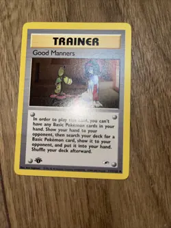 Good Manners 111/132 1st Edition Pokemon Card Gym Heroes Uncommon WOTC Mint/NM - Image 1