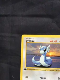 Pokemon Cards: Base Set 1st Edition Uncommon: Dratini 26/102 - Image 2