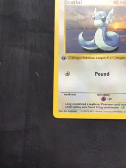 Pokemon Cards: Base Set 1st Edition Uncommon: Dratini 26/102 - Image 5
