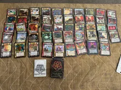 49 Legend Of The Five Rings TCG Card Lot W/Box Emerald And Imperial 1996 Dragon - Image 1