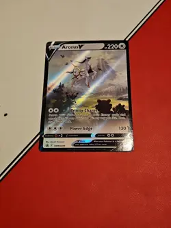Pokemon TCG Arceus v Full Art Holo Promo Card. - Image 1
